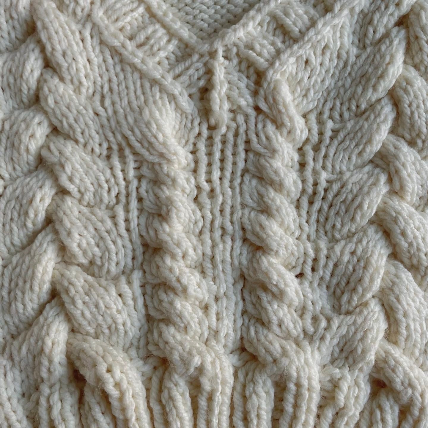 white cable twist sweater vest