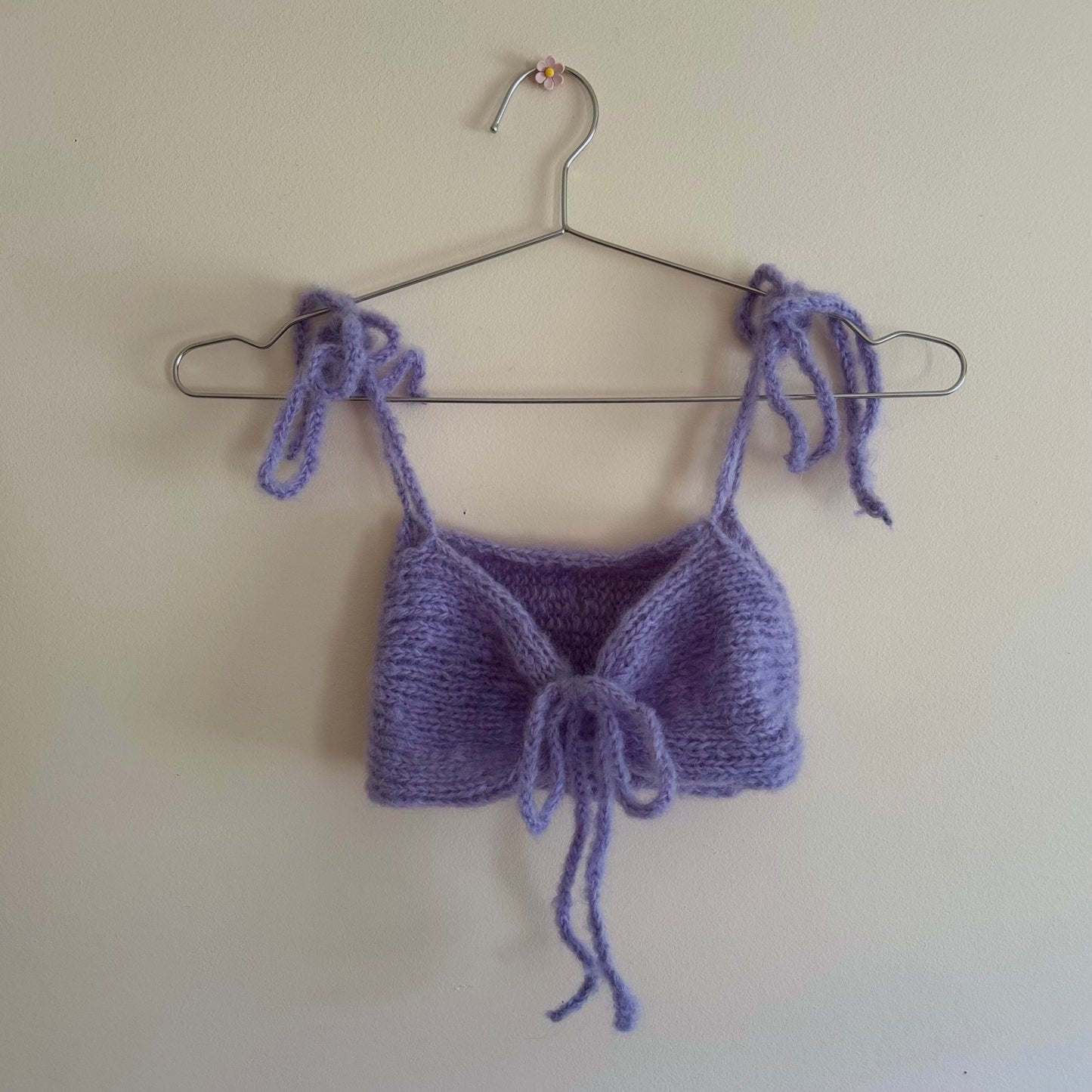 purple tie mohair bralette